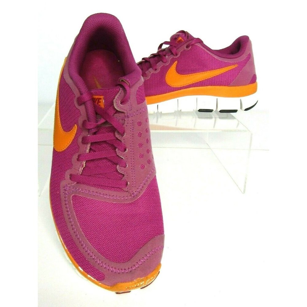 NIKE Free 5.0 V4 Rave Pink Orange Women's NSW Running Shoes 511281-600 Size 8.5